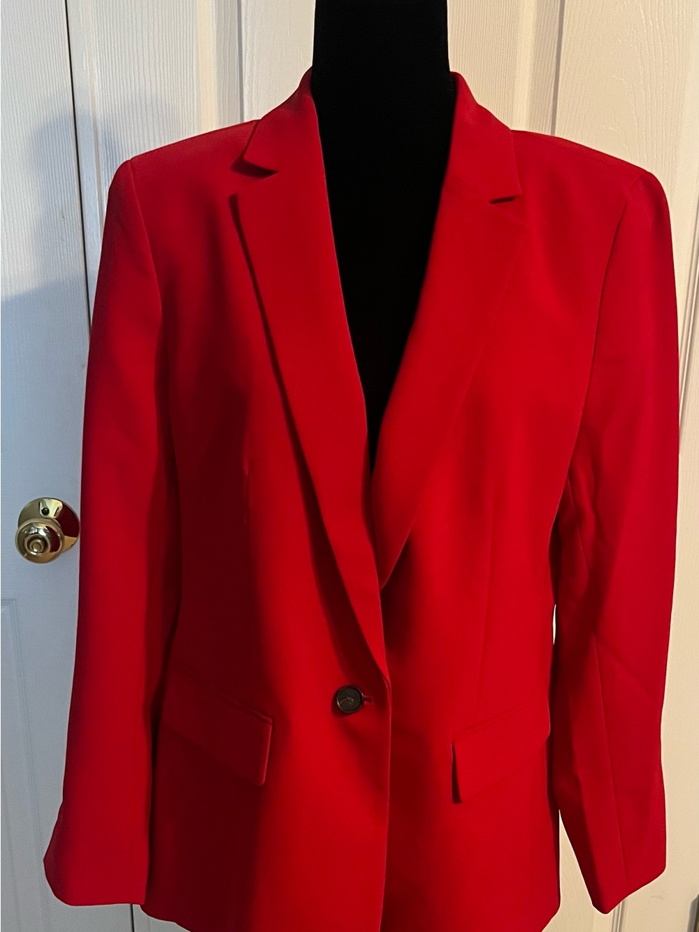Ann Taylor Red Single-Button Tailored Blazer NWT sz 14